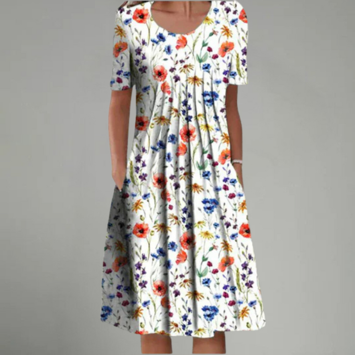 Sofia™ | Stylish and Casual Floral Dress with Pockets