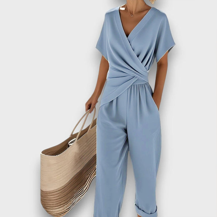 Marcelline | Elegant wrap-style jumpsuit