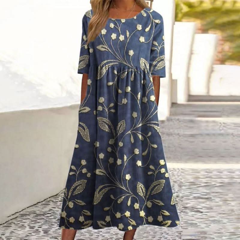 Lara - Chic Floral Midi Dress
