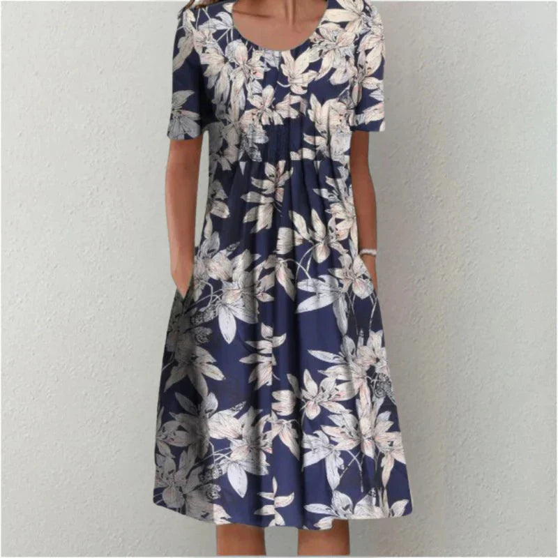 Sofia™ | Stylish and Casual Floral Dress with Pockets