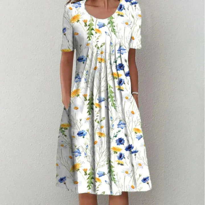 Sofia™ | Stylish and Casual Floral Dress with Pockets