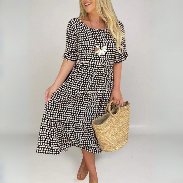 Elsie | Vintage-Inspired Polka Dot Midi Dress