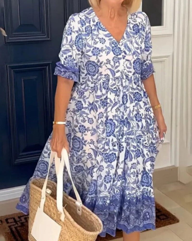 Sylvie | Graceful Flowy Midi Dress