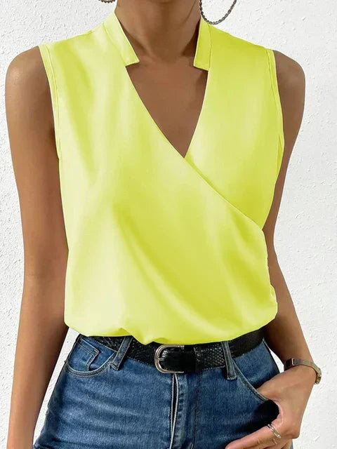 Mally | Sleeveless V-Neck Top