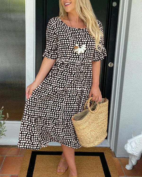 Elsie | Vintage-Inspired Polka Dot Midi Dress