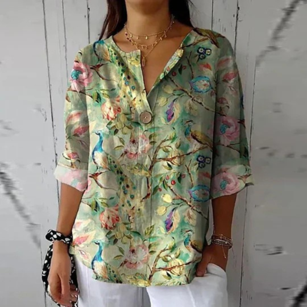 Emilie™ | Elegant Floral Blouse