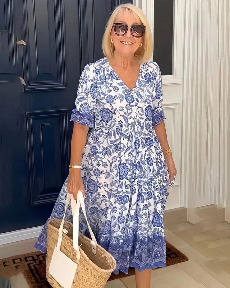 Sylvie | Graceful Flowy Midi Dress