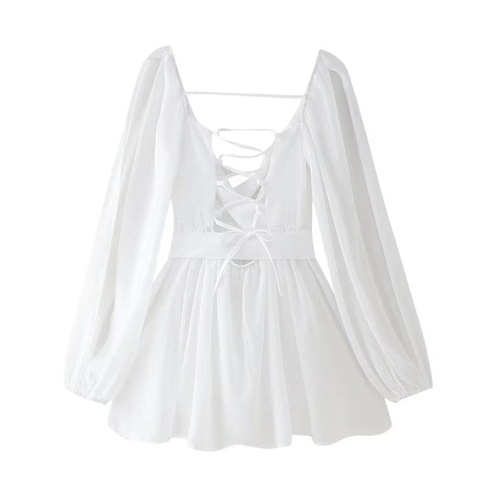 Ella | Elegant Dress with Sheer Sleeves