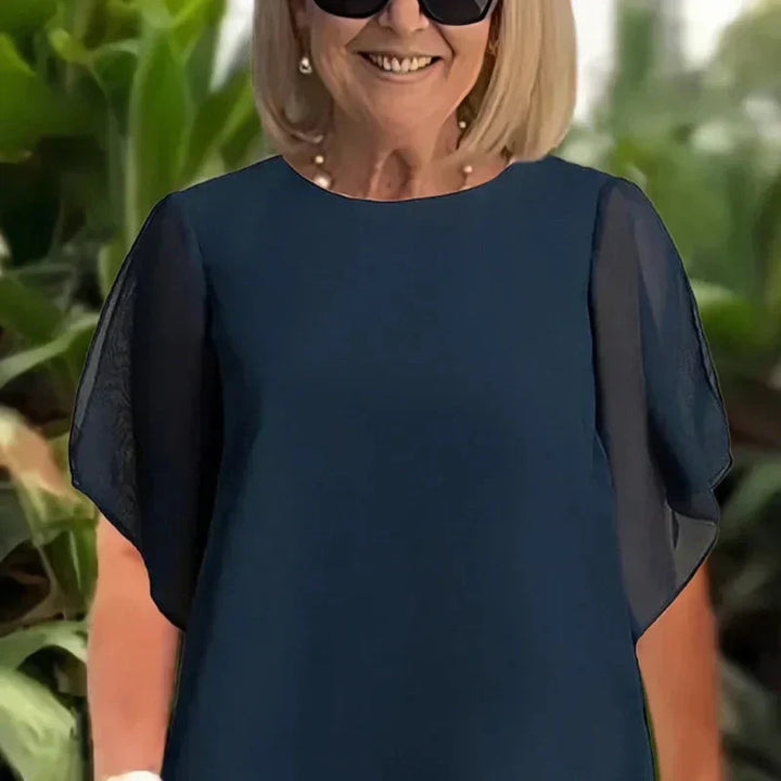 Herlene | Chic Asymmetrical Top and Pants Set